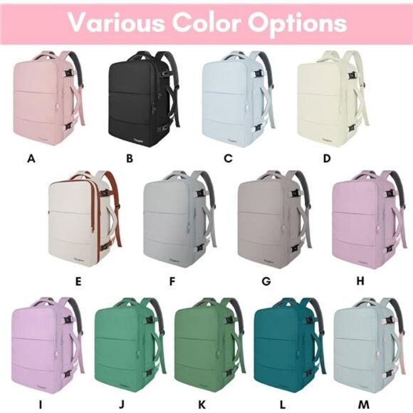 Taygeer Women\'s Quartz Blue Travel Backpack Carry On 15.6inch Laptop Backpack Taygeer Women\ main image 3